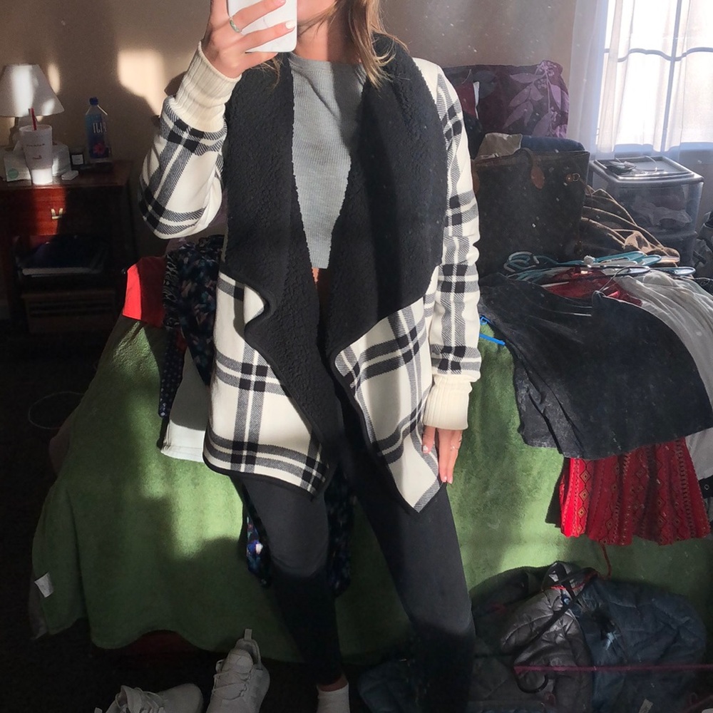 Black and white jacket